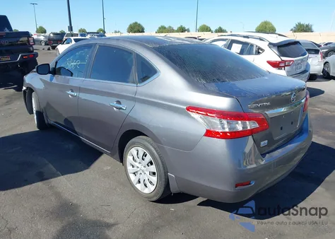 2015 Nissan Sentra S из США, поврежденный, VIN 3N1AB7AP8FY382797